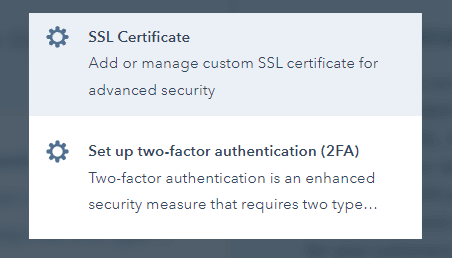 HubSpot SSL selection