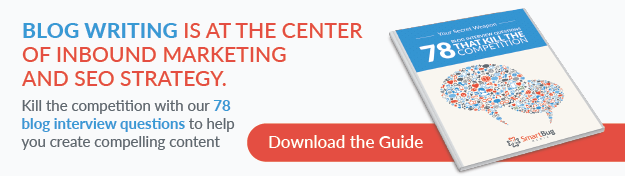 Click to Download Your Secret Weapon: 78 Blog Interview Questions