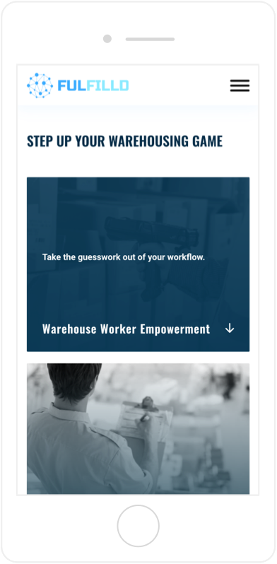  Fulfilld website design mobile view
