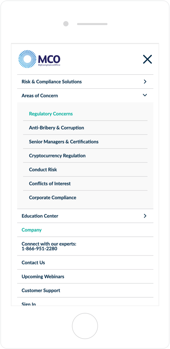 MCO site architecture encourages conversions on mobile