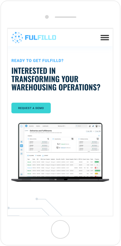  Fulfilld website design mobile view