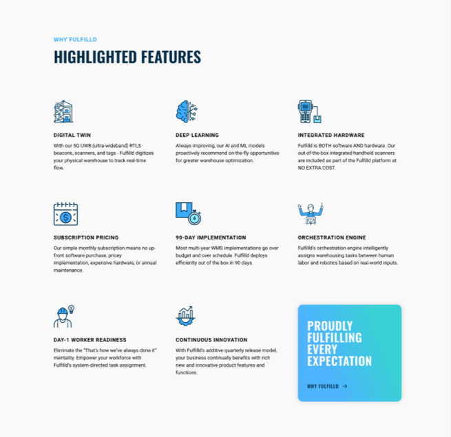  Fulfilld website design desktop view