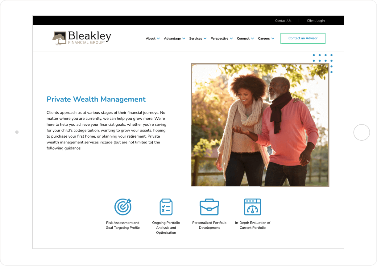 Bleakley Financial Streamlined Content