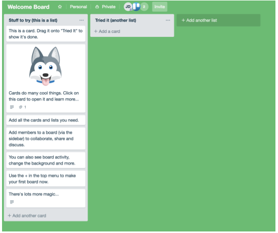 Trello for marketing project management