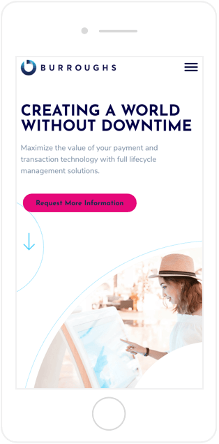 Burroughs Website Mobile View