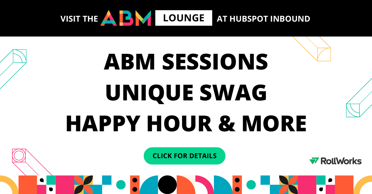INBOUND 2023: Visit SmartBug the RollWorks ABM Lounge Graphic