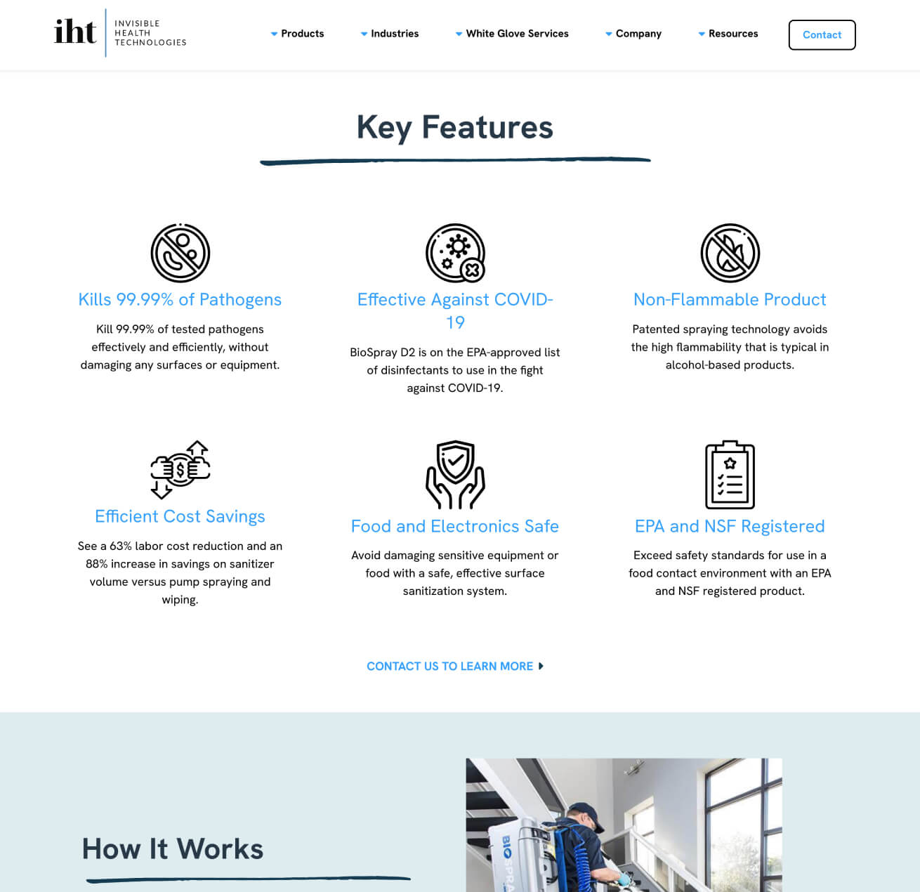 IHT Clean Website Design