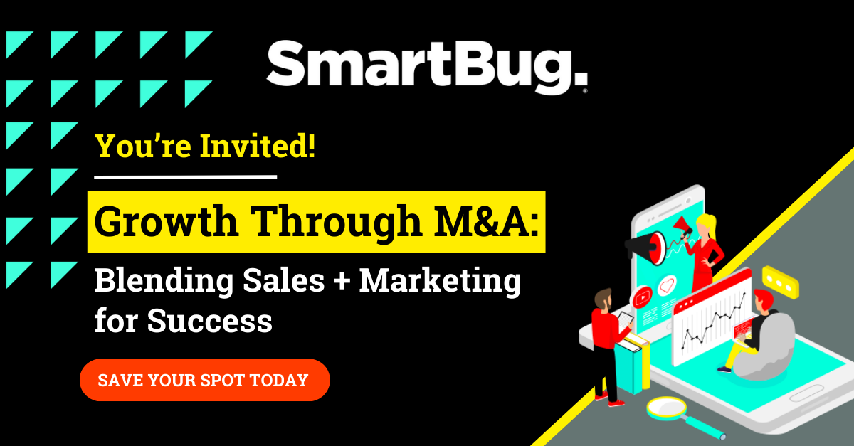SmartBug Webinar Banner for Growth Through Mergers and Acquisitions