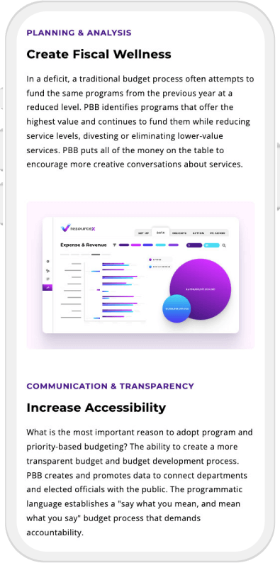 ResourceX's Custom Product Imagery on a tablet