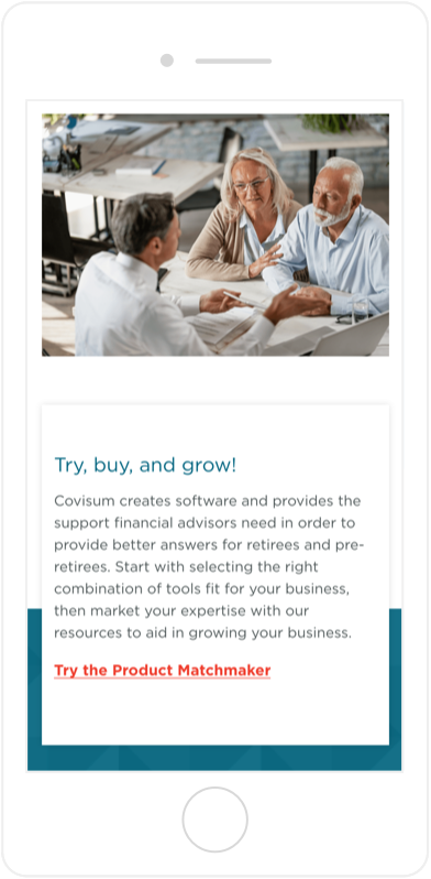 Covisum Concise Content on Mobile