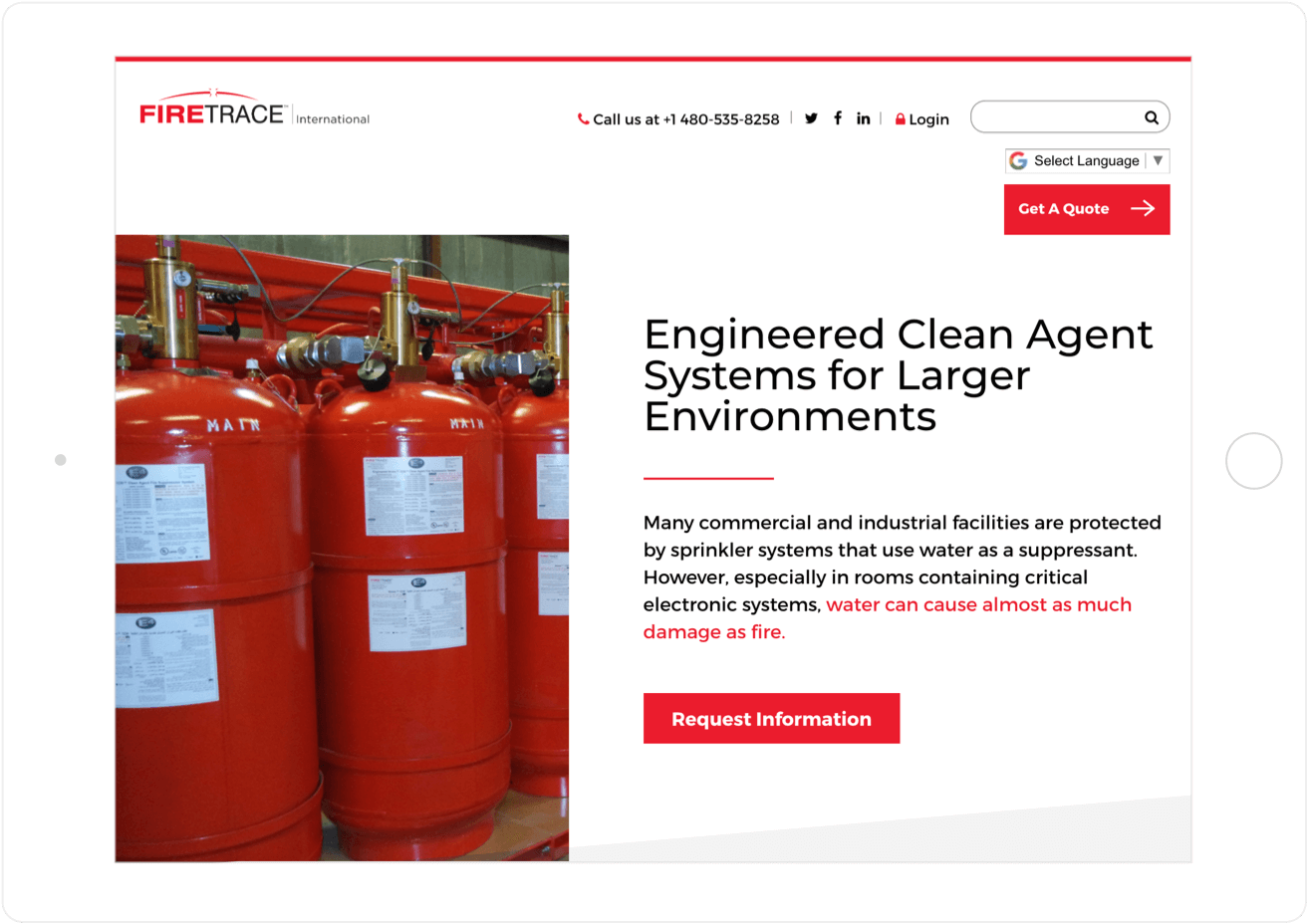 Firetrace cleaner, brighter website