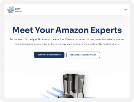 Global Ecom Partners on tablet