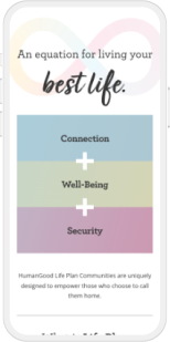 HumanGood site on mobile