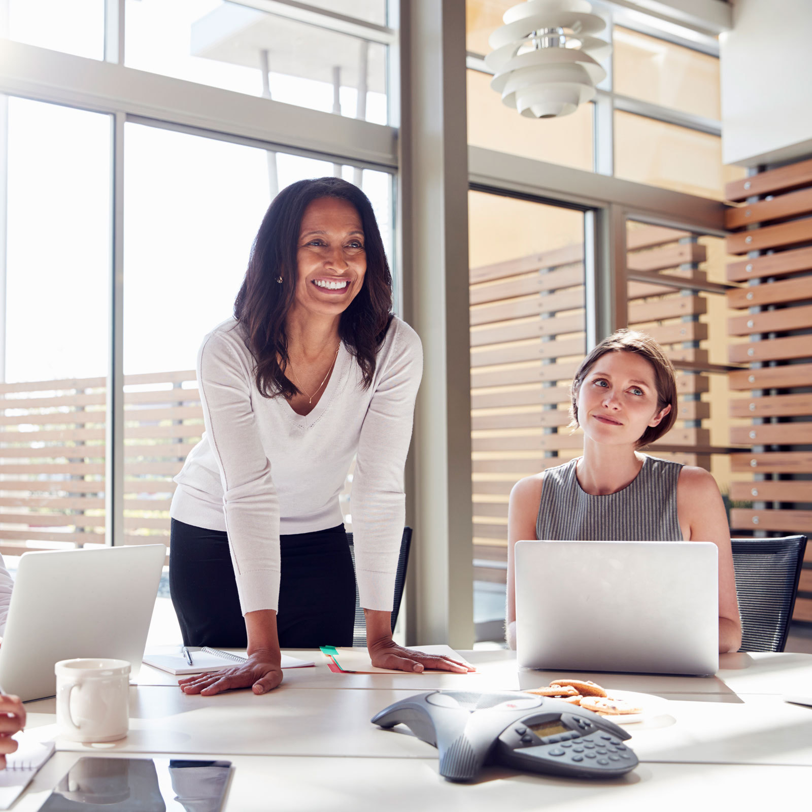 Two women in tech