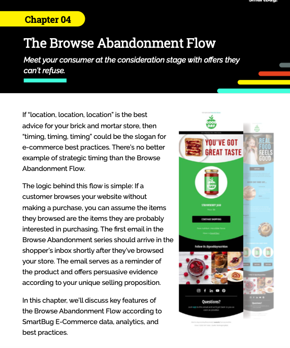 Email Marketing Templates for E-Commerce: The Browse Abandonment Flow Graphic