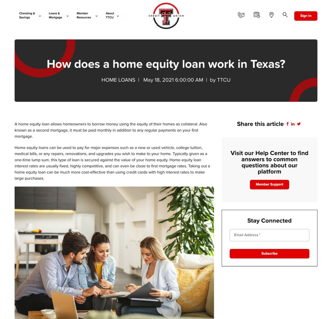 Texas Tech Credit Union Updated Blog