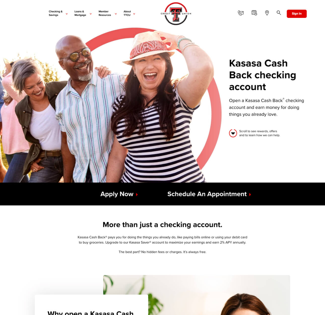 Customized Photos for Texas Tech Credit Union Website