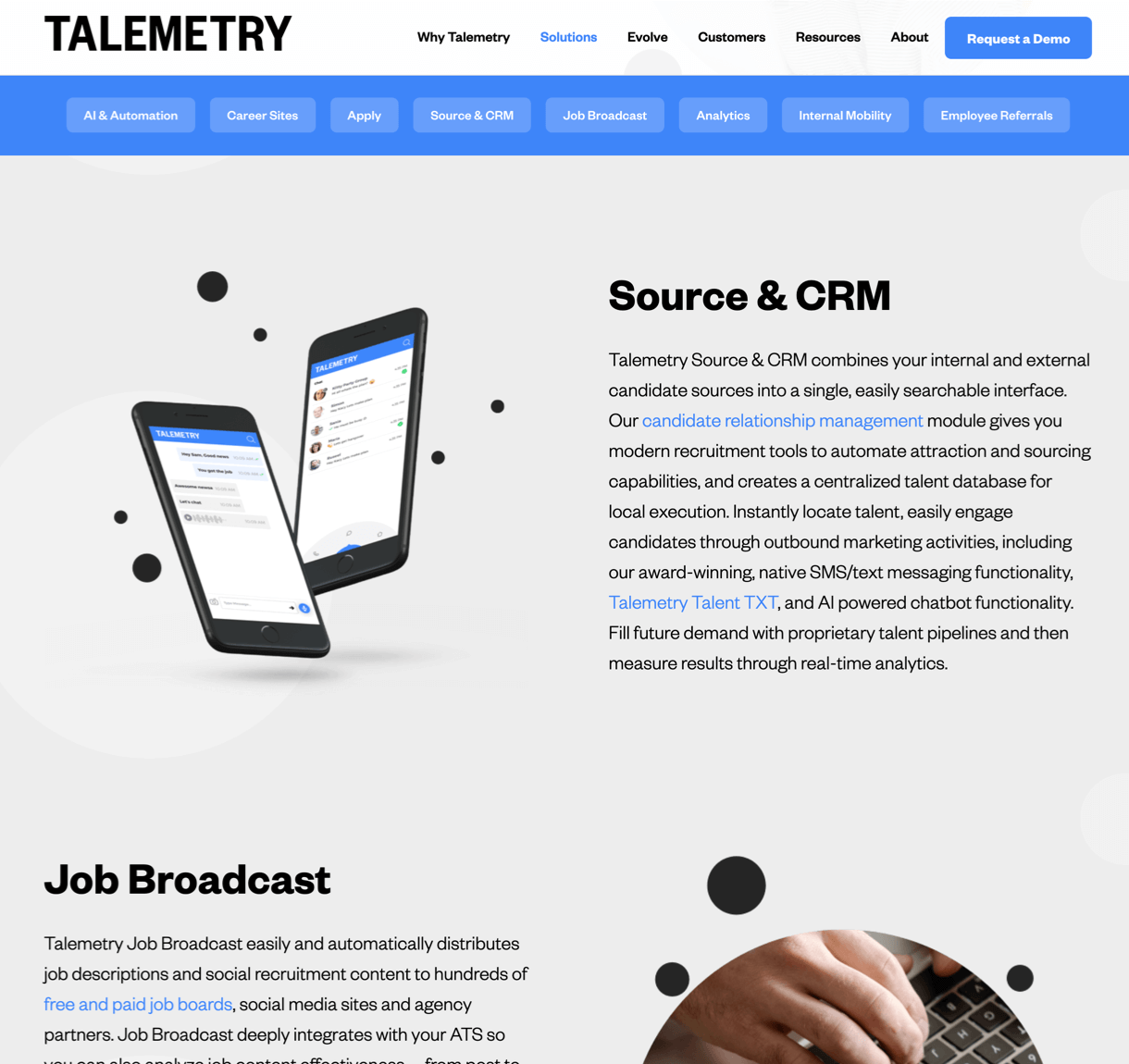 Talemetry website narrative