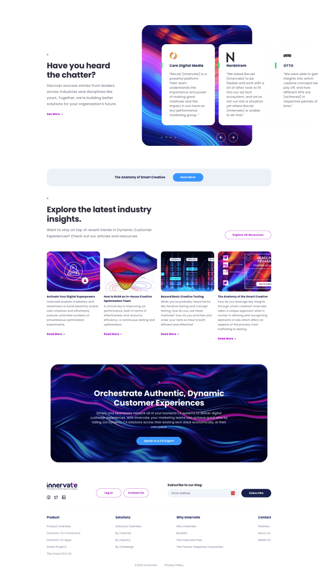 Another look at Innervate's Sleek Website Design