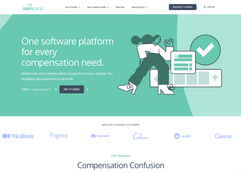 New website design for Open Comp
