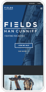 Fields PLLC Law Firm Mobile View